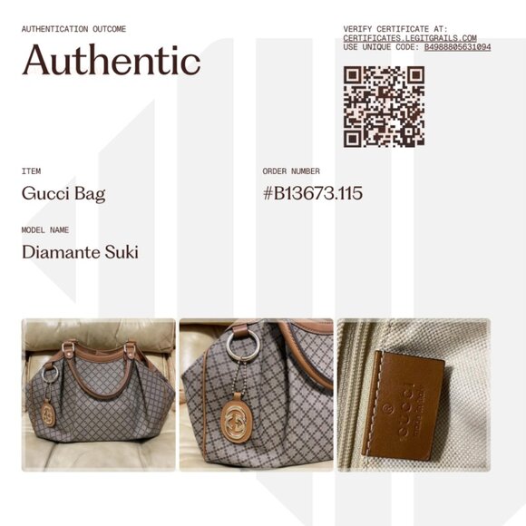 COA Gucci Large Suki Diamante Coated Canvas & Leather Hobo Bag Beige Tan - Picture 2 of 15